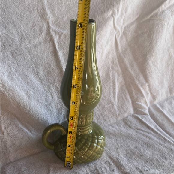 Elegant Olive Green Ceramic Vase - Picture 6 of 8